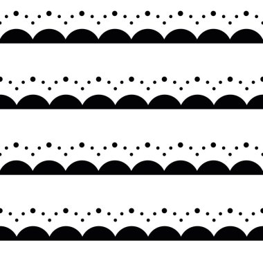 Beyaz desensiz arka planda Siyah Çiçekli Vektör Sınırı. Kumaş, duvar kağıdı ve koleksiyon kitabı projeleri için mükemmel..