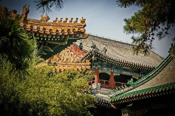 Traditionele Chinese architecturale dak — Stockfoto