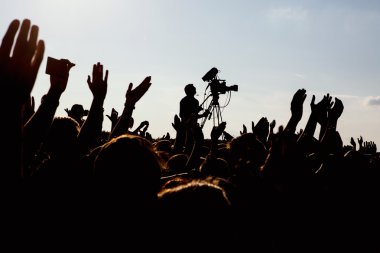 Canlı konser çekim kameraman