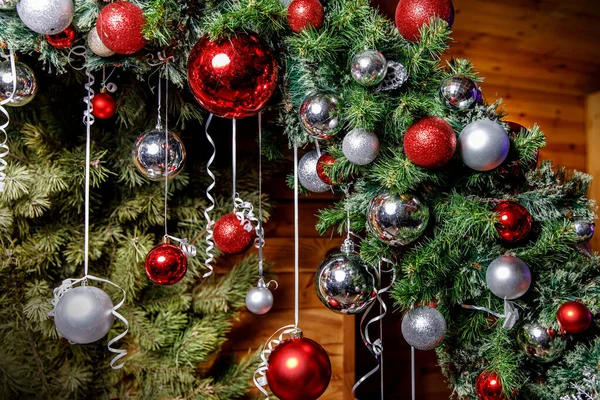 Frohe Weihnachten Und Frohe Feiertage Weihnachtsbaumschmuck — Stockfoto