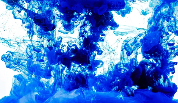 Fundo Azul Abstrato Splash Tinta — Fotografia de Stock