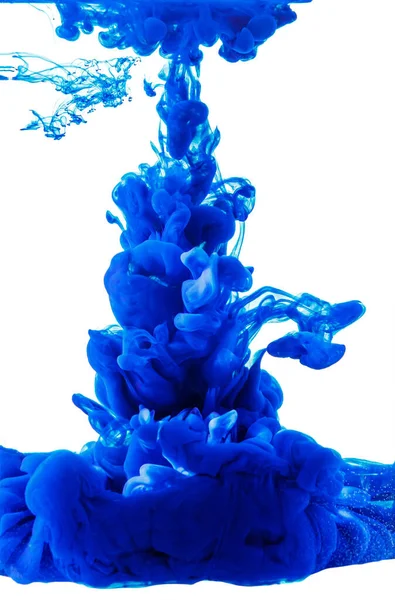 Абстрактный Синий Фон Всплеск Краски — стоковое фото