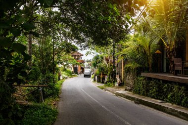 Bali adasının tipik caddesi