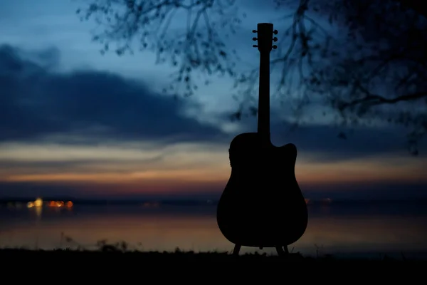 Gitar Alam Konsep Romantis — Stok Foto