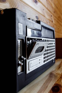 Klasik radyo kaset kaydedicisi. Retro tarzı müzik