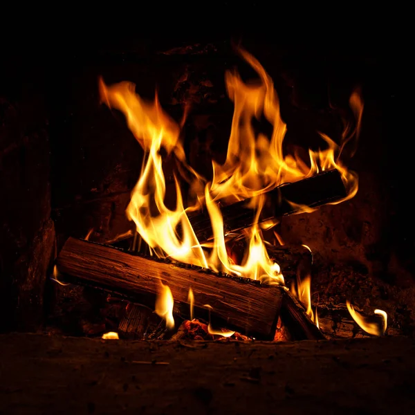 Yakacak Odun Ateş Kömür Dokusu — Stok fotoğraf