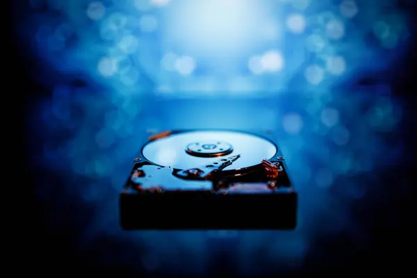 Disco Rigido Hdd Del Computer Primo Piano Del Disco — Foto Stock