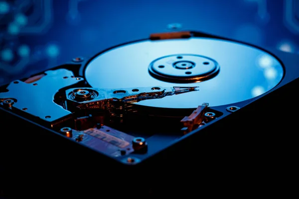 Computer Hdd Festplatte Nahaufnahme Der Scheibe — Stockfoto