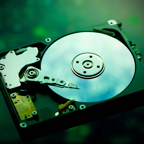 Комп Ютерний Жорсткий Диск Hdd Диск Крупним Планом — стокове фото