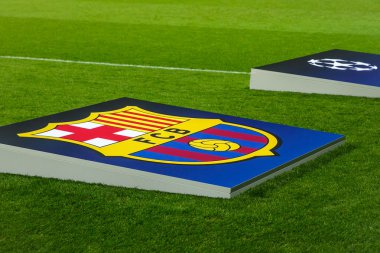 Borisov, Beyaz Rusya - Ocober 2015, Logo FC Barcelona