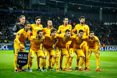Borisov, Beyaz Rusya - Ekim 2015. FC Barcelona Takım
