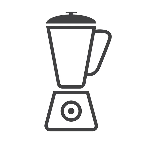 Basit simge blender. Blender gri simgesi. Vektör çizgi grafik.