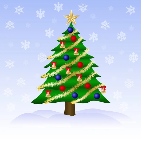 Yeşil Noel ağacı.