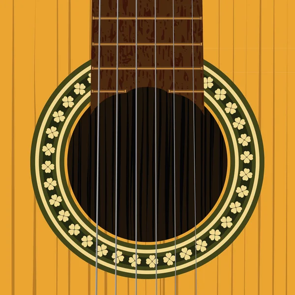 Classical acoustic guitar. — Stock Vector