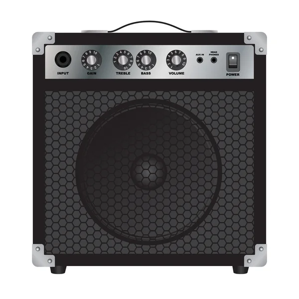 Elektro gitar için hoparlörler. Açılan amplifikatör. Gitar amplifikatör.