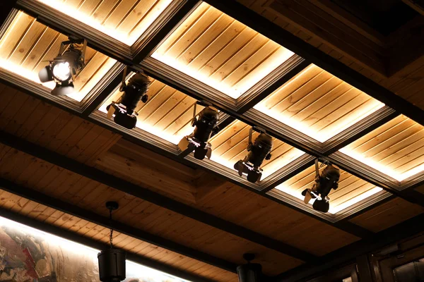Deckenbeleuchtung Raum Led Beleuchtung Und Strahler Der Decke Inklusive Beleuchtung — Stockfoto