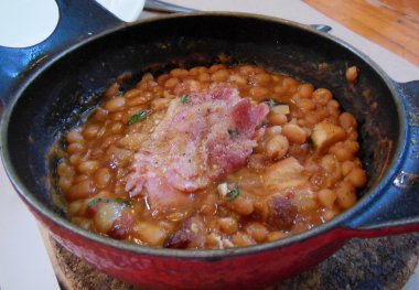 Kuru fasulye ve jambon