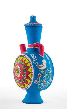 Mısır boyalı çanak çömlek sürahi
