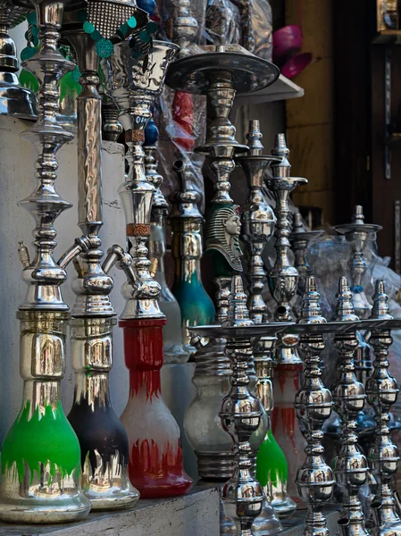 Uma loja de venda de Hooka (Waterpipes) na Al Moez Street, Old Cairo , — Fotografia de Stock
