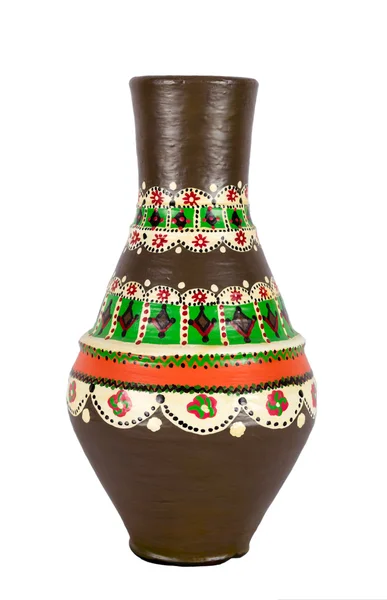Egyptské zdobené barevné keramické nádoby (Kolla) — Stock fotografie