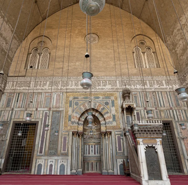 Interior of Sultan Hasan Mosque, Cairo, Egypt — Stock Photo, Image