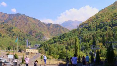 Zaman Kaydı, 25 Ağustos 2025 Medeo Shymbulak Dağı Tatil Köyü, Almaty Şehri, Kazakistan