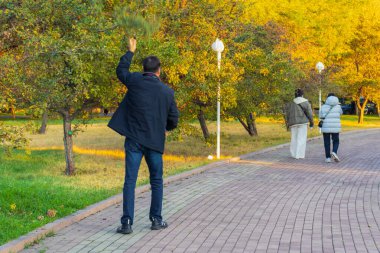 24 Eylül 2025 Kazakistan Cumhuriyeti 'nin ilk cumhurbaşkanı Almaty City, Kazakistan