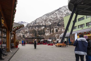 7 Aralık 2025, Medeo Shymbulak Dağı Tatil Köyü, Almaty Şehri, Kazakistan 