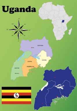 Uganda haritalar