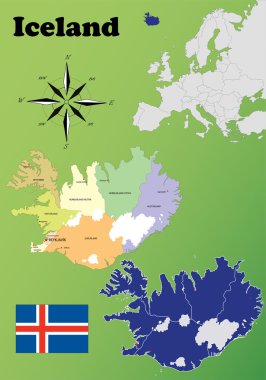 İzlanda haritalar