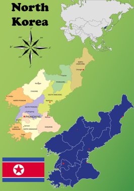 Kuzey Kore haritalar
