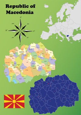 Makedonya Cumhuriyeti haritalar