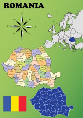 Romanya haritalar