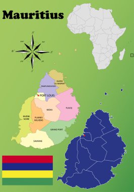 Mauritius haritalar