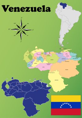 Venezuela vektör set.