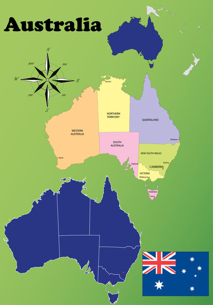 Australia vector set.