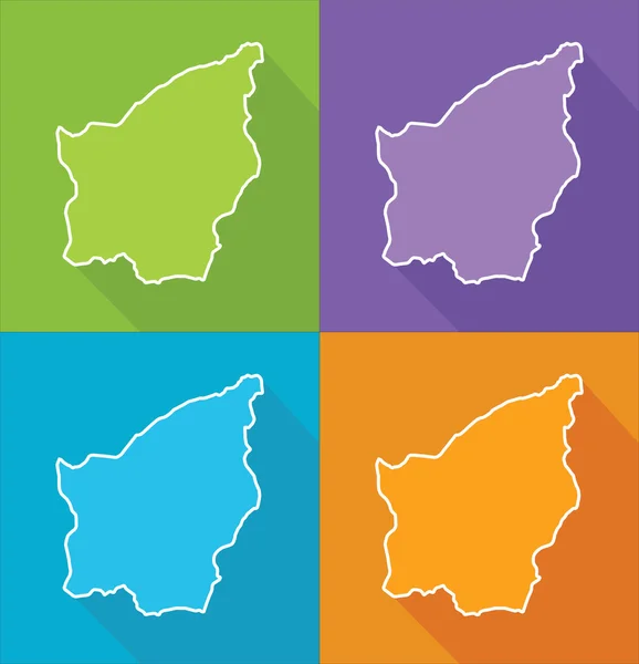 Mapas coloridos - San Marino — Vector de stock