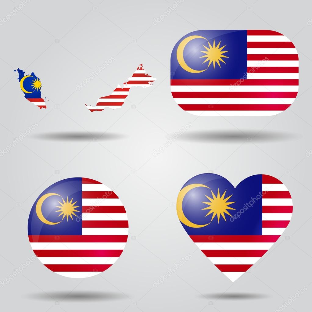 Malaysia flag set
