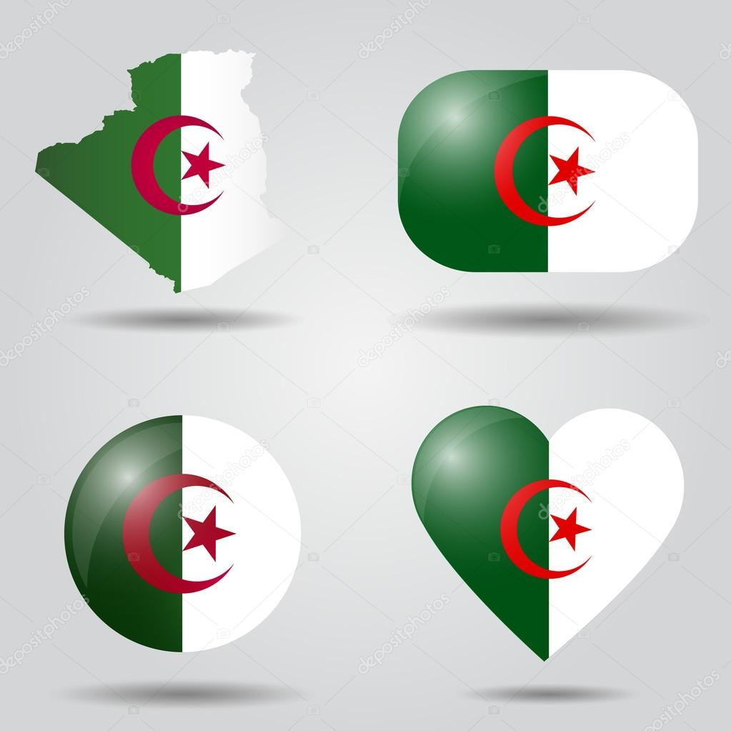 Algeria flag set