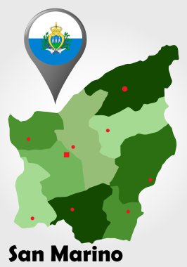 San marino siyasi Haritası