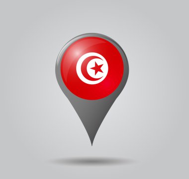harita işaretçi - Tunus