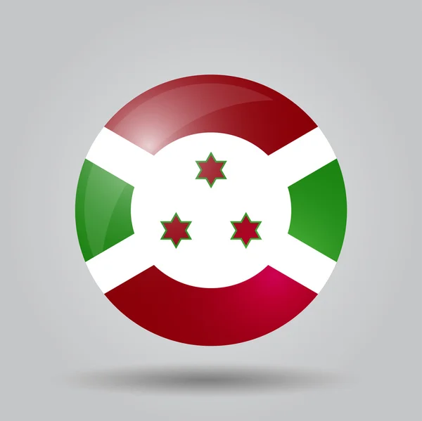 Circular flag  - Burundi — Stock Vector