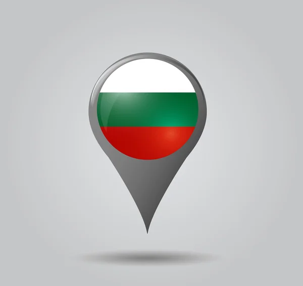 Flag pointer - Bulgaria — Stock Vector