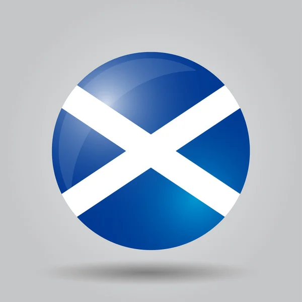 Bandiera circolare Scozia — Vettoriale Stock