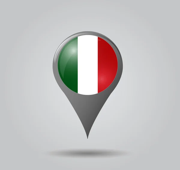 Kaart pointer - Italië — Stockvector