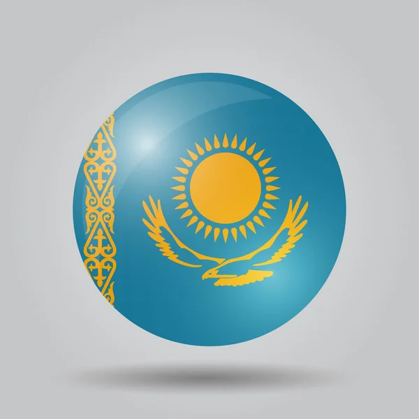Κυκλική σημαία - Καζακστάν — Διανυσματικό Αρχείο