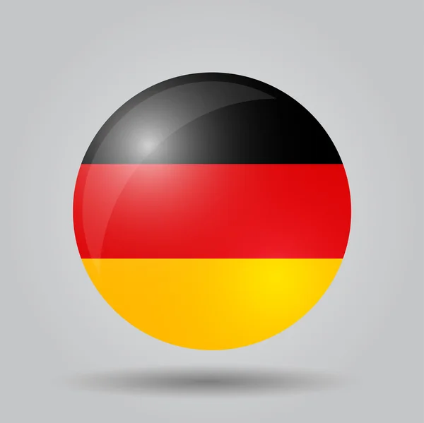 Circular flag  - Germany — Stock Vector