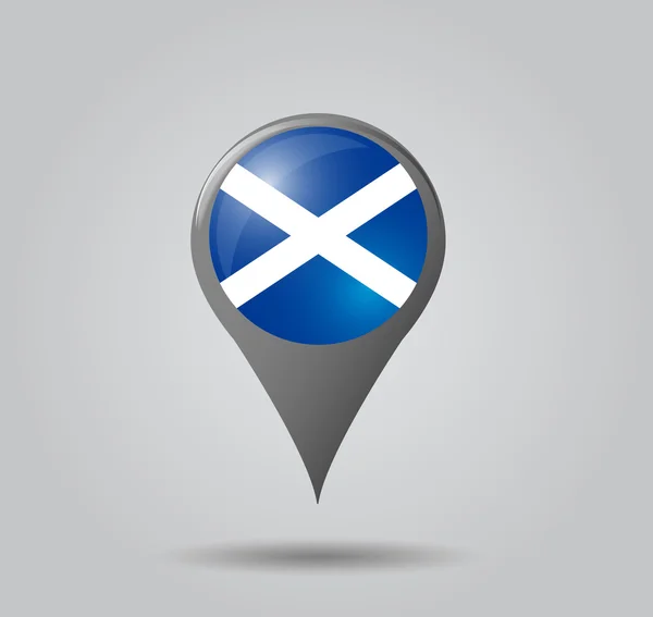 Puntero de mapa - Escocia — Vector de stock