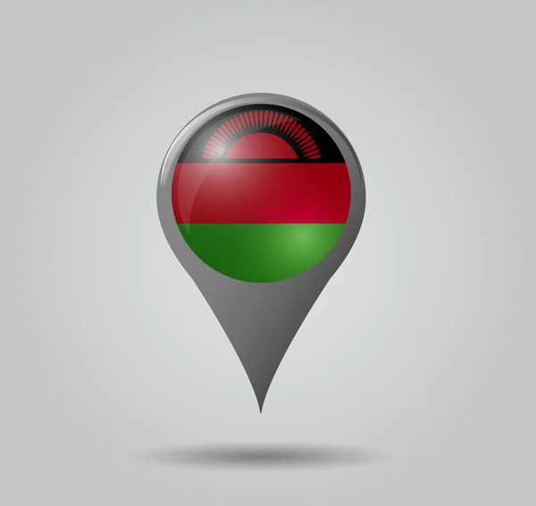 Kaart pointer - malawi — Stockvector