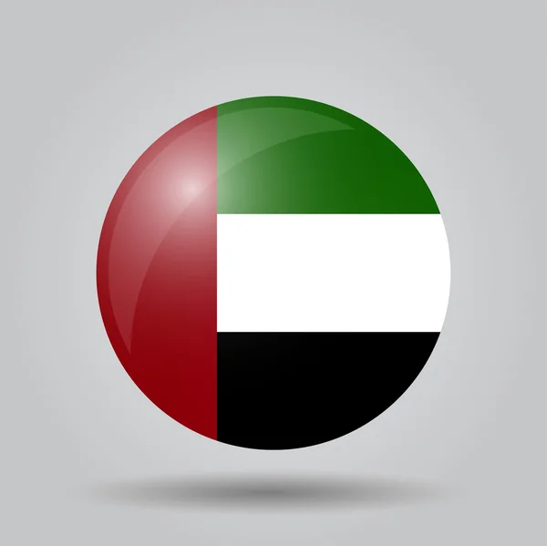 Circular flag  - United Arab Emirates — Stock Vector